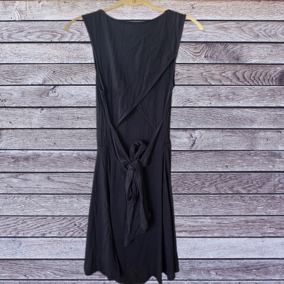 H&M Navy Tank Tie Back dress - size 4 - Picture 2 of 6